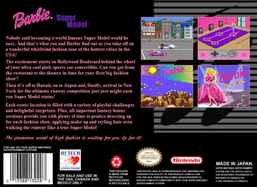 Barbie Super Model (USA) box cover back